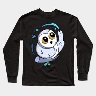 Majestic Snowy Owl Long Sleeve T-Shirt